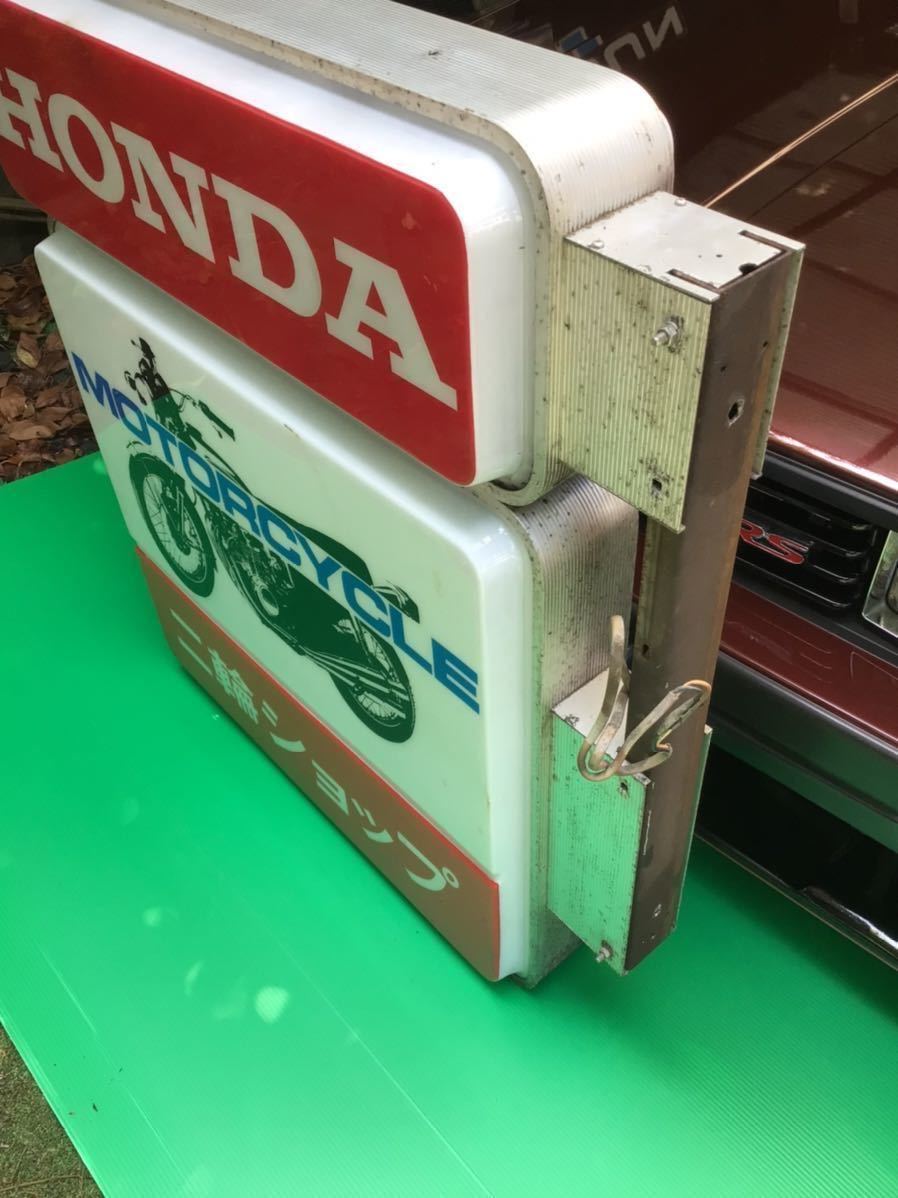 当時物/大型/ホンダ/二輪/バイク/電光看板/店頭用/ディスプレイ/昭和