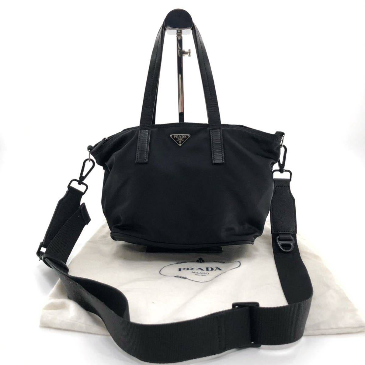 プラダ トートバッグ PRADA 美品プラダ オールレザー 布（ブランド 