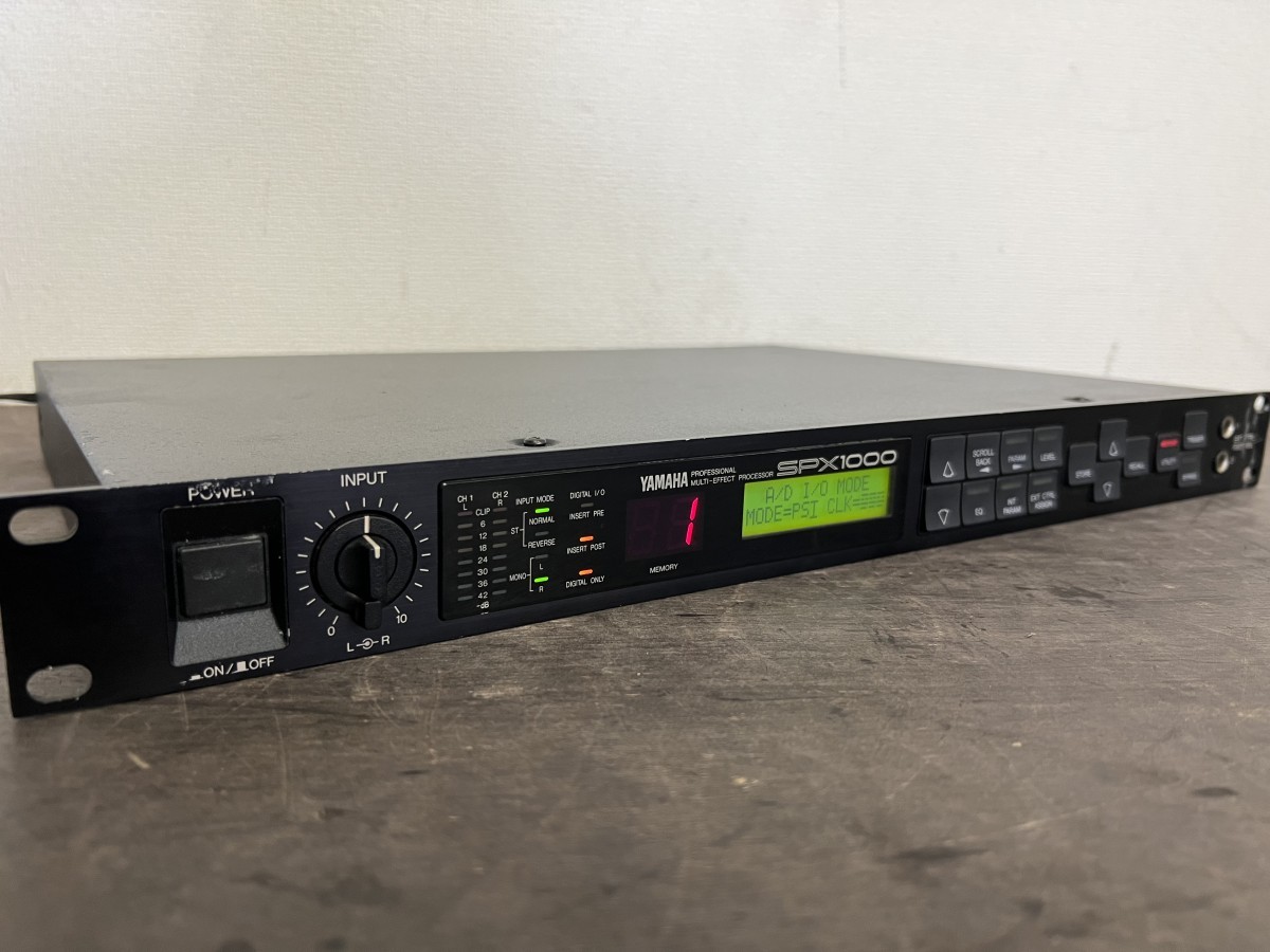 YAMAHA ヤマハ SPX1000 マルチエフェクター プロセッサー (2) 通電確認 
