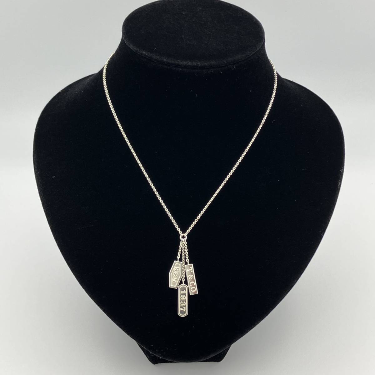 ☆ 1円 希少品 ティファニー 3連 1837 エレメント ネックレス トリプル 