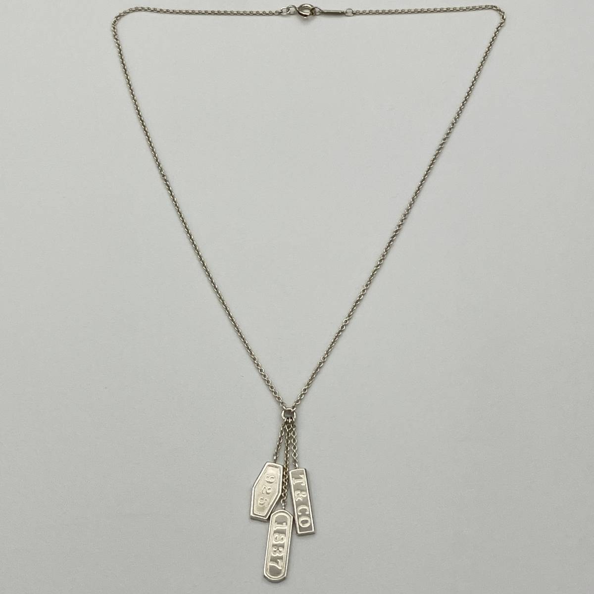 ☆ 1円 希少品 ティファニー 3連 1837 エレメント ネックレス トリプル 