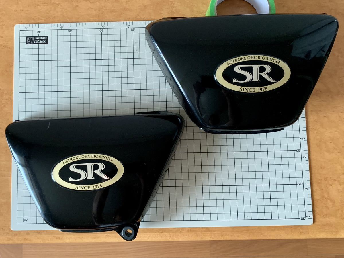 SR400 サイドカバー 1jr キャブ 2型 黒 ブラック 99年式 純正 ヤマハ 