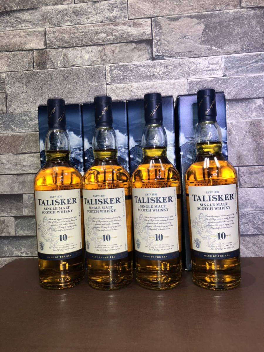 3 TALISKER タリスカー 10年 4本セット200ml 45.8度 箱付き 未開栓
