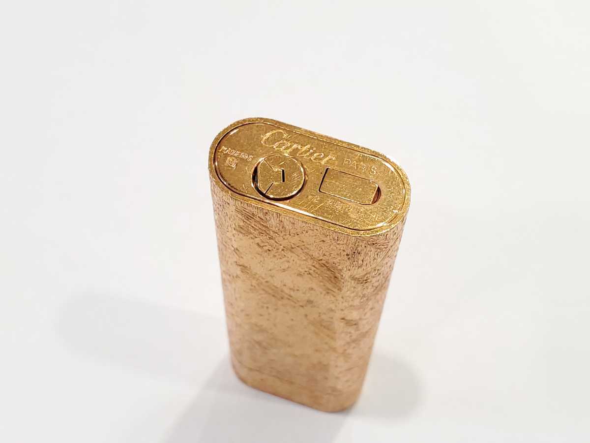 中古品 Cartier カルティエ ガスライター ゴールド系_T カルティエ 