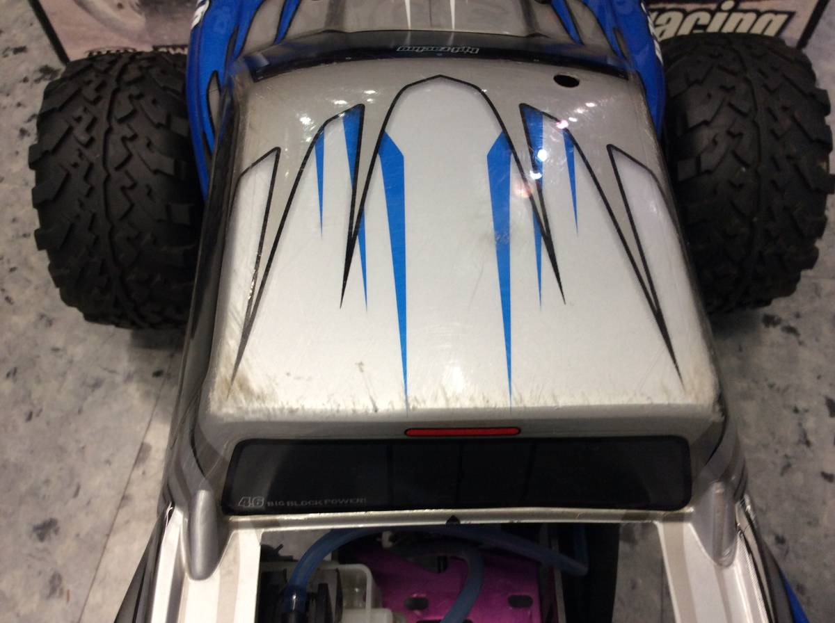 HPI 1/8 サベージX4.6 シャーシのみ ジャンク品 パーツ取りにどうぞ。 《郡