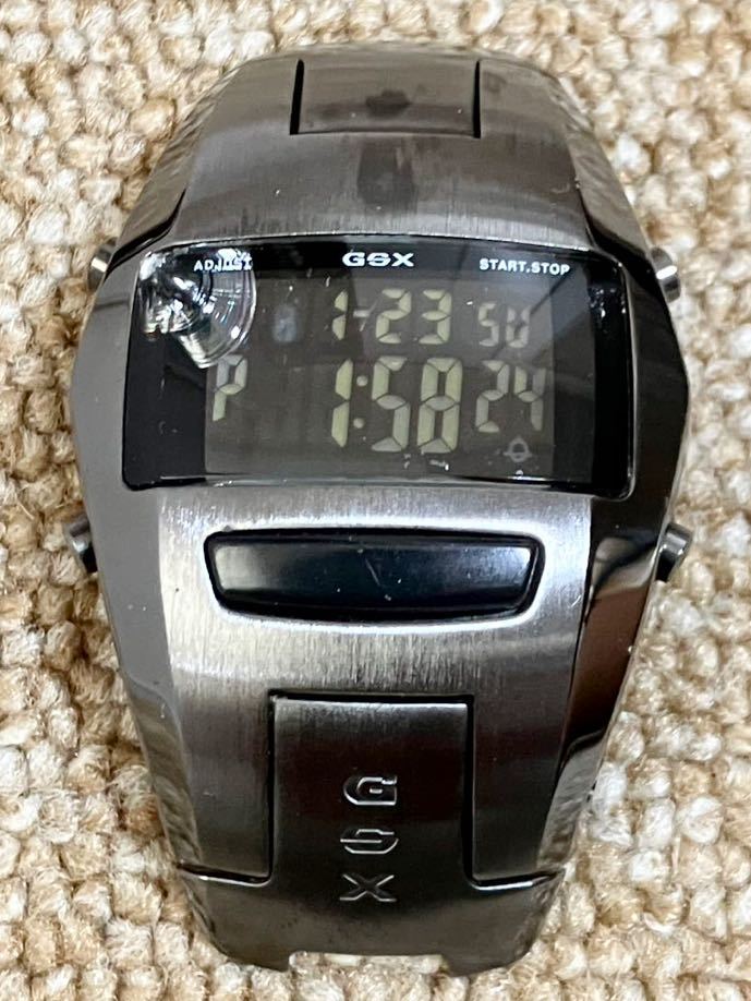 G347☆送料無料☆稼働品 90年代ビンテージ『GSX 500Line デジタル時計 GSX500BB-1 SEIKO W620』ムーブメント採用モデル 現状品