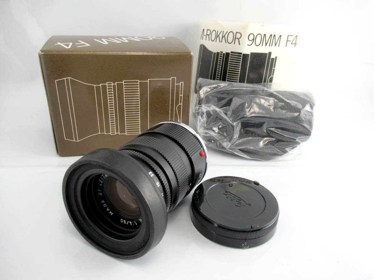 Leica/MINOLTA】午①5//M-ROKKOR 1:4/90mm/箱付き 90mm M-Rokkor - 家電