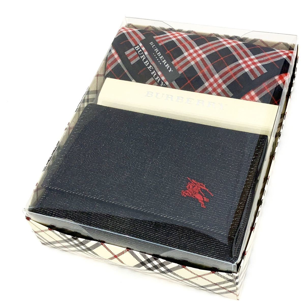 未使用保管品 Burberry バーバリー ポーチ ハンカチ セット ノバ 