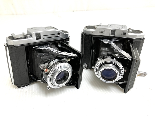 小西六 PEARL II / SEMI LEOTAX 蛇腹フィルムカメラ 2点セット