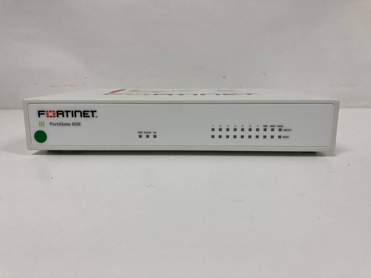 FORTINET FortiGate-60E 初期化済み、テスト済み、アダプター付き