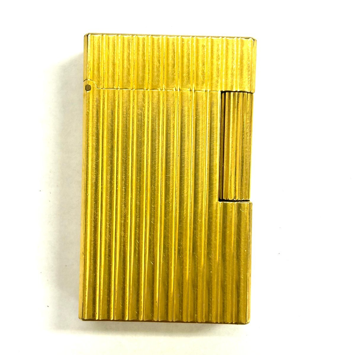 ◆デュポン S.T Dupont◆ローラー式 ライン1 ガスライター ライター ゴールド 喫煙具 タバコ 着火未確認 デュポン ライン1 ローラー式