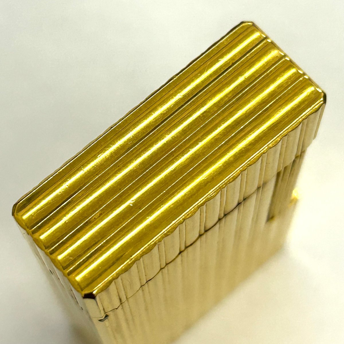 ◆デュポン S.T Dupont◆ローラー式 ライン1 ガスライター ライター ゴールド 喫煙具 タバコ 着火未確認 デュポン ライン1 ローラー式