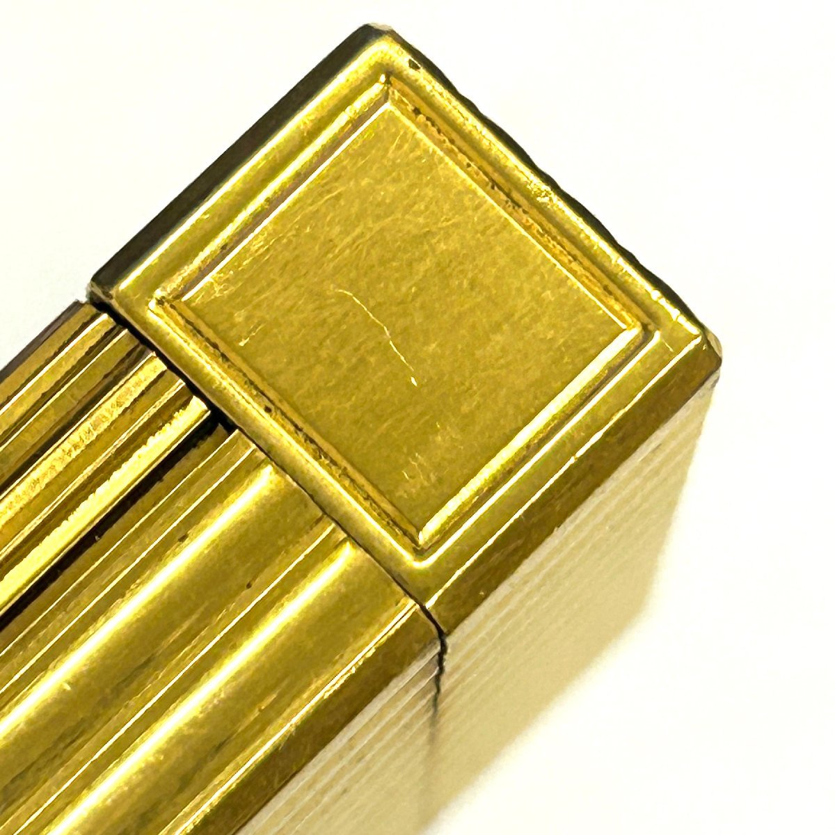 ◆デュポン S.T Dupont◆ローラー式 ライン1 ガスライター ライター ゴールド 喫煙具 タバコ 着火未確認 デュポン ライン1 ローラー式