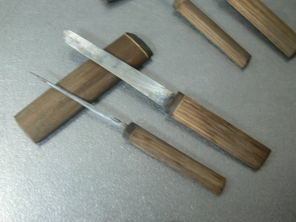 珍品 仕込み 万能 ナイフ 小刀 錐 2個セット（千枚通し レトロ 