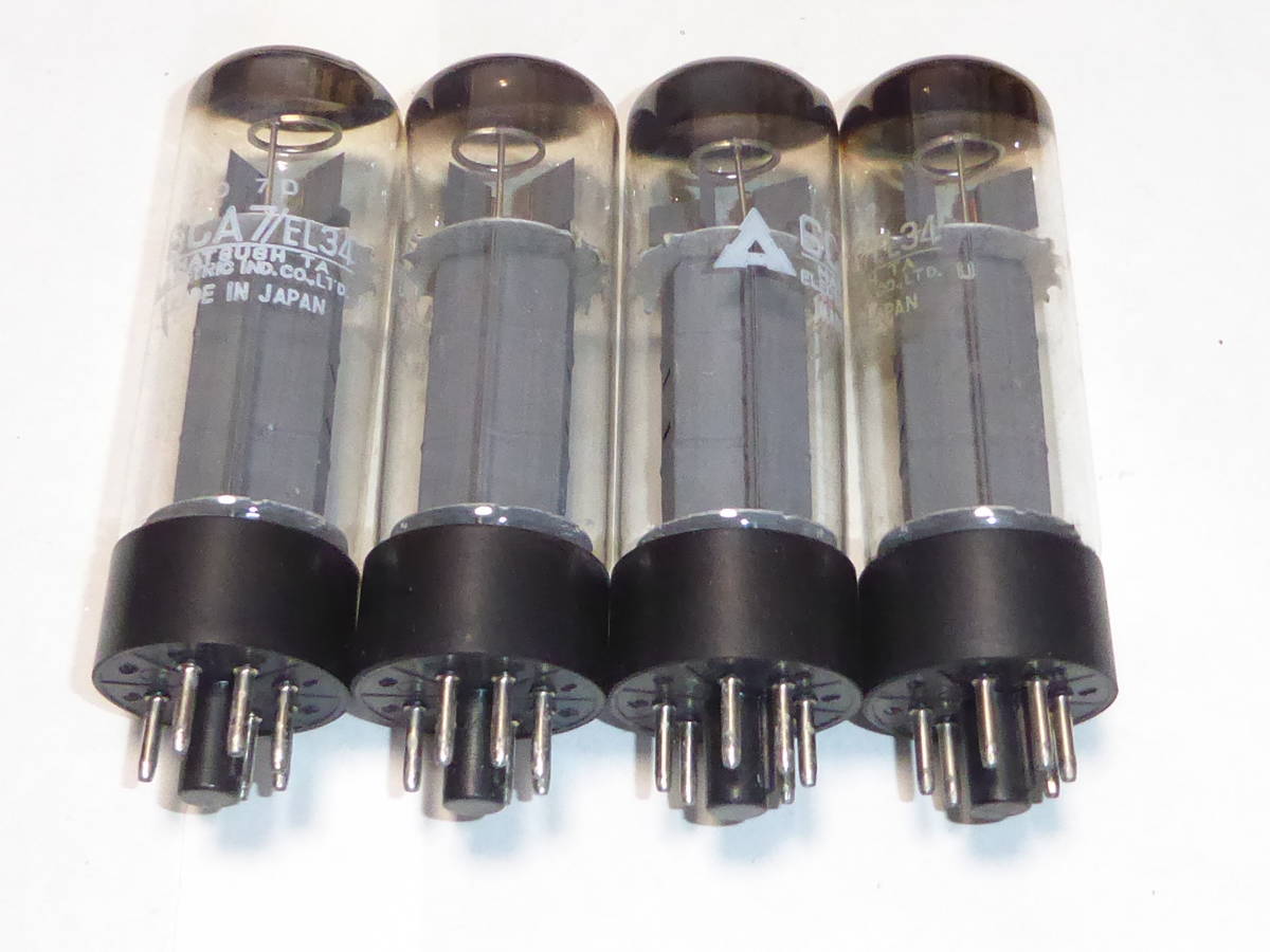 National 真空管 6CA7 工業用 ペアチューブ プッシュ用 2箱 中古品