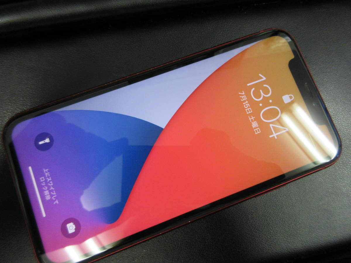 ☆71409☆iPhone11 64GB 赤 ソフトバンク IMEI〇 SIMロックあり