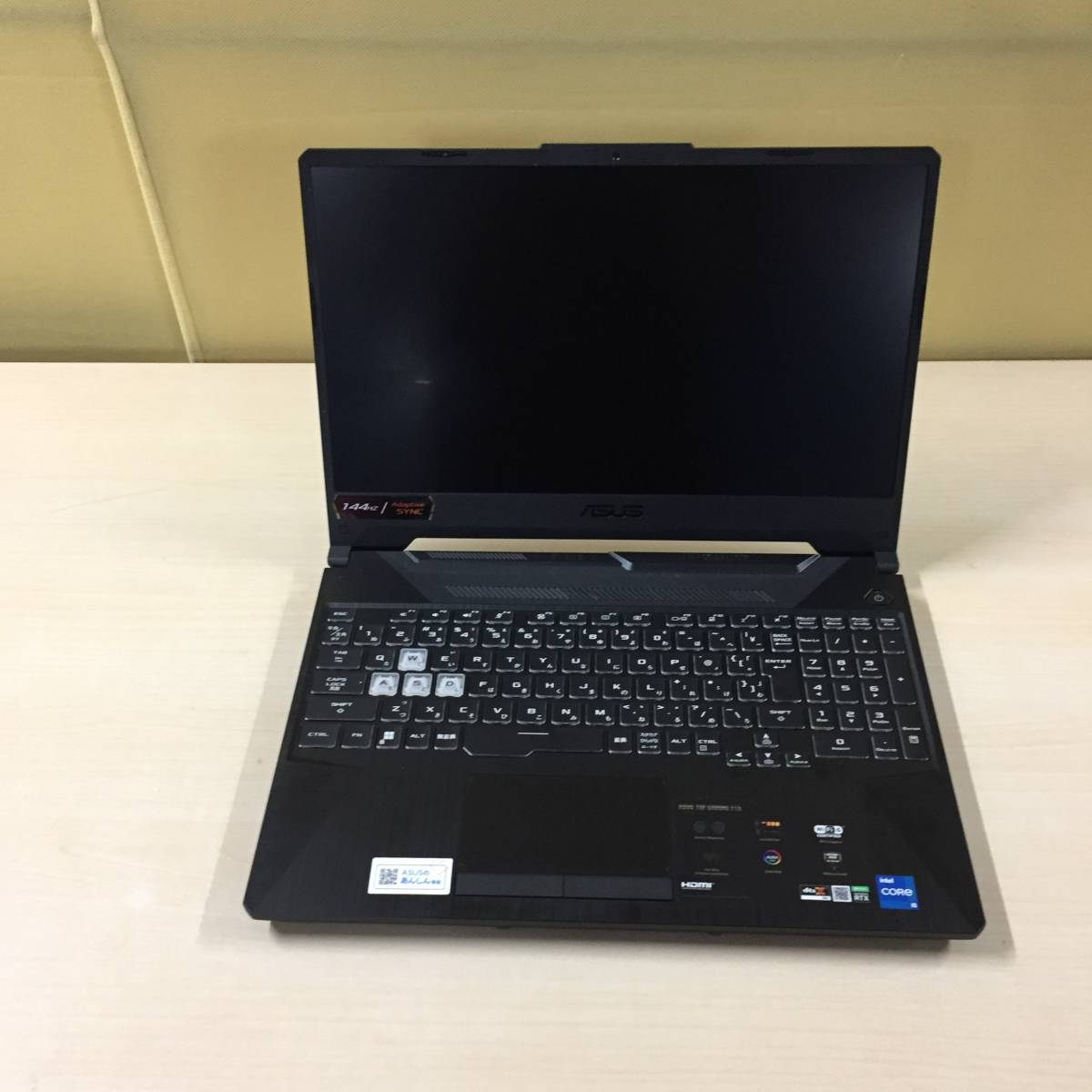 □ASUS TUF Gaming F15 Core i5-11400H 8GB RTX 3050 FX506H PC ノート 