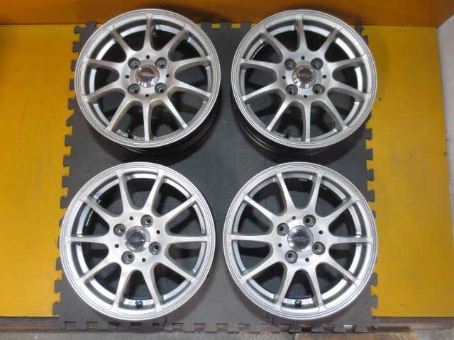 ☆スピスタ☆ホイール　クロススピード　軽四　１４インチ　4.5Ｊ　+48　100-4　４本　中古　Ｒ145187Ｈ
