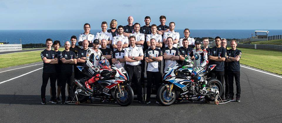 【BMW motorrad】World Super Bike オフィシャル ポロシャツ 紺色【M】希少　綿（検：WSBK motoGP Super Bike BMW S1000RR TOM SYKES ） Super Bike BMW kawasaki monsterenergy 2024年ワールドスーパーバイク