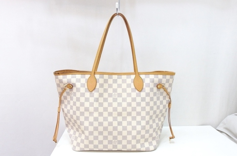 ルイヴィトン LOUIS VUITTON ダミエライン ネヴァーフルMM ショルダートートバッグ N51107 アズール kz4614205362