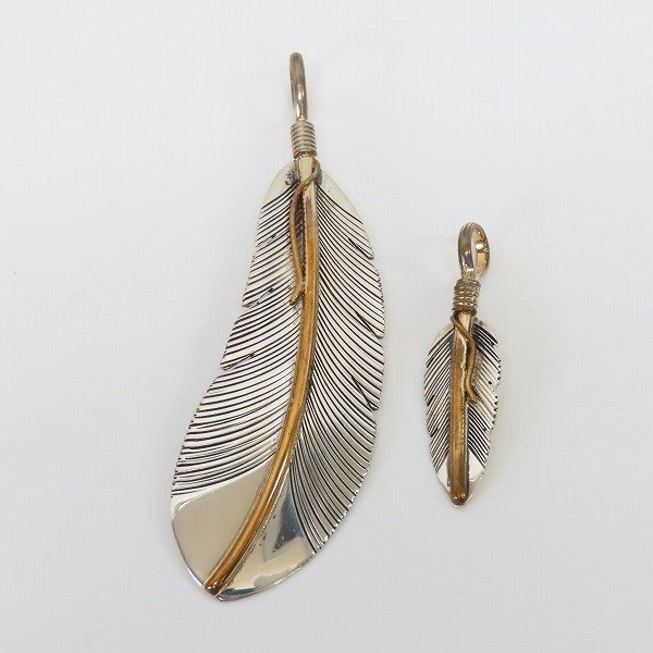 Navajo/ナバホ族 Harvey Mace/ハーヴィー・メイス作 12KGF フェザー