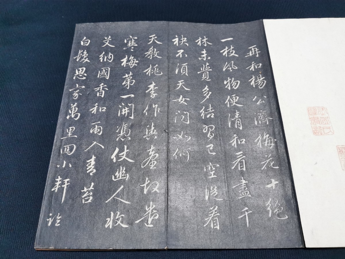 趙子昻梅花十絶 1帖 全頁画像掲載 中国 書道 金石 拓本 拓片 唐本 唐