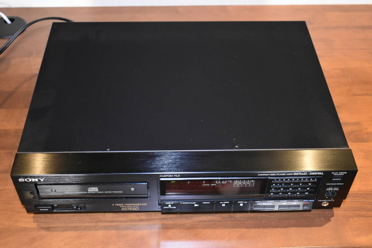 メンテナンス品 ベルト交換済み SONY CDプレイヤー CDP-227ESD メンテナンス品 ベルト交換済み SONY CDプレイヤー CDP-227ESD