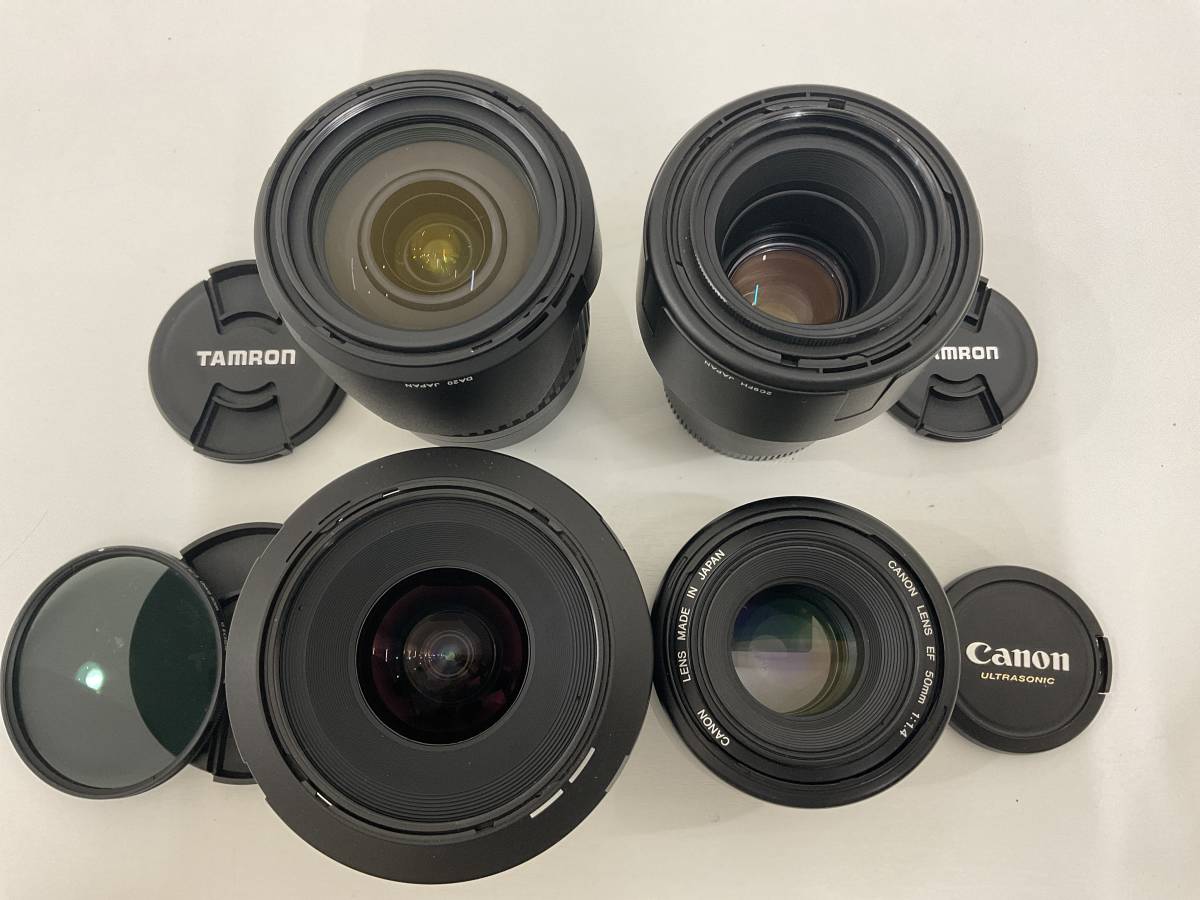 Canon AF用 カメラレンズ4本セット TAMRON3本／Canon1本 動作未確認