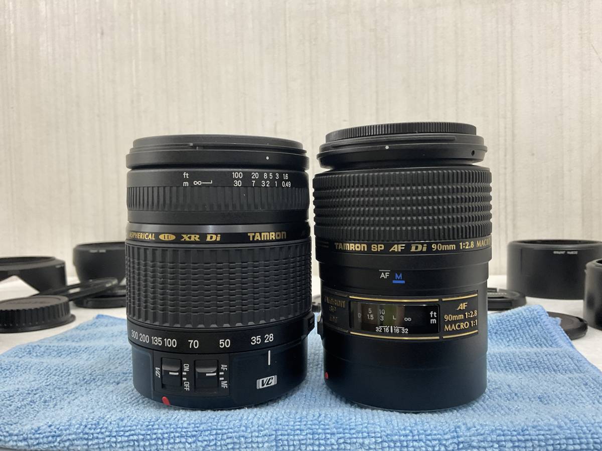 Canon AF用 カメラレンズ4本セット TAMRON3本／Canon1本 動作未確認
