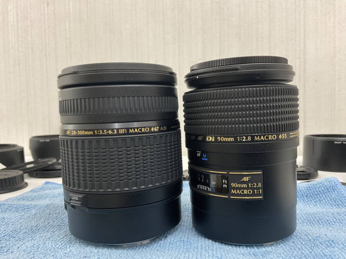 Canon AF用 カメラレンズ4本セット TAMRON3本／Canon1本 動作未確認