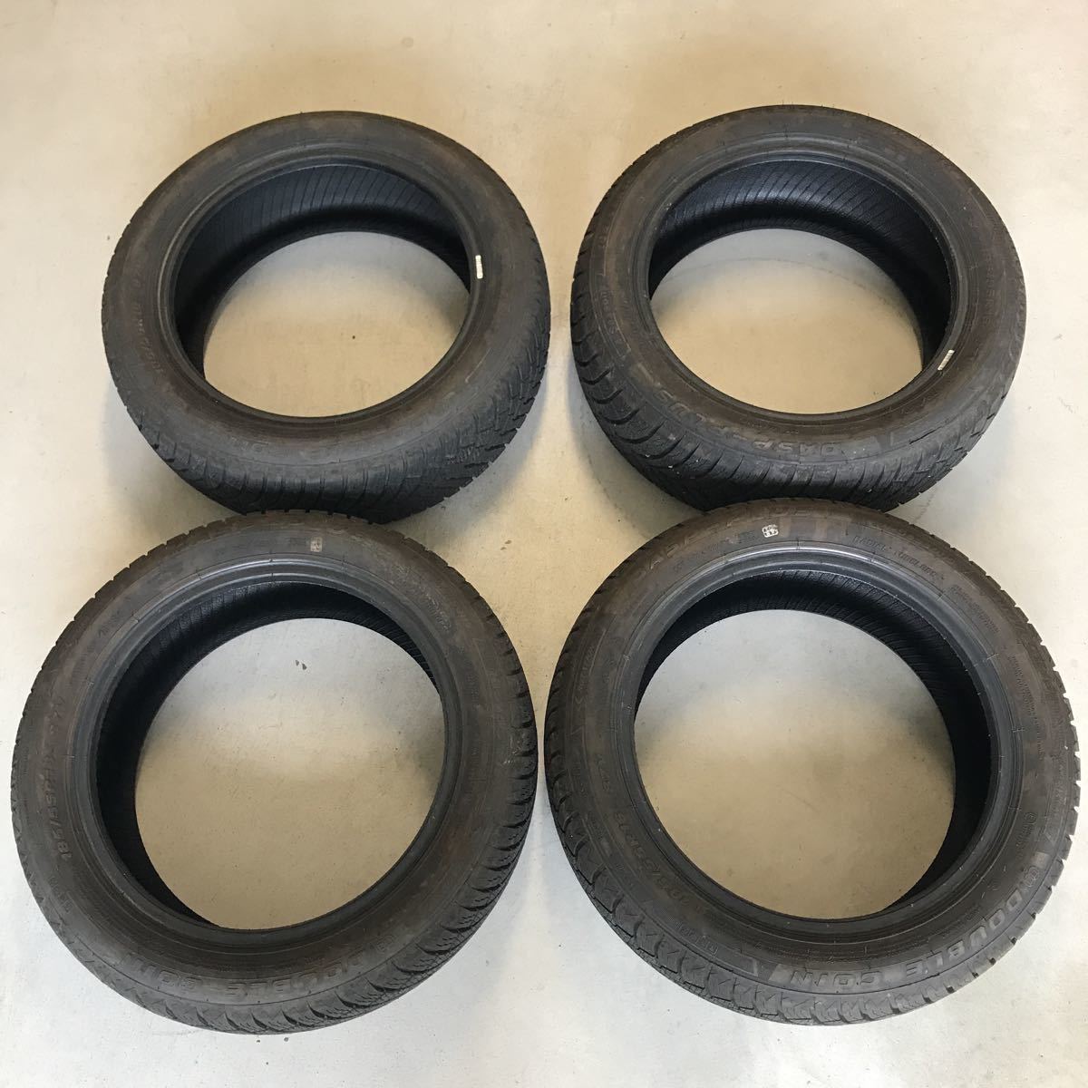 中古品】DOUBLECOIN ダブルコイン DASP-PLUS オールシーズンタイヤ 185/55R16 4本 DASP-PLUS