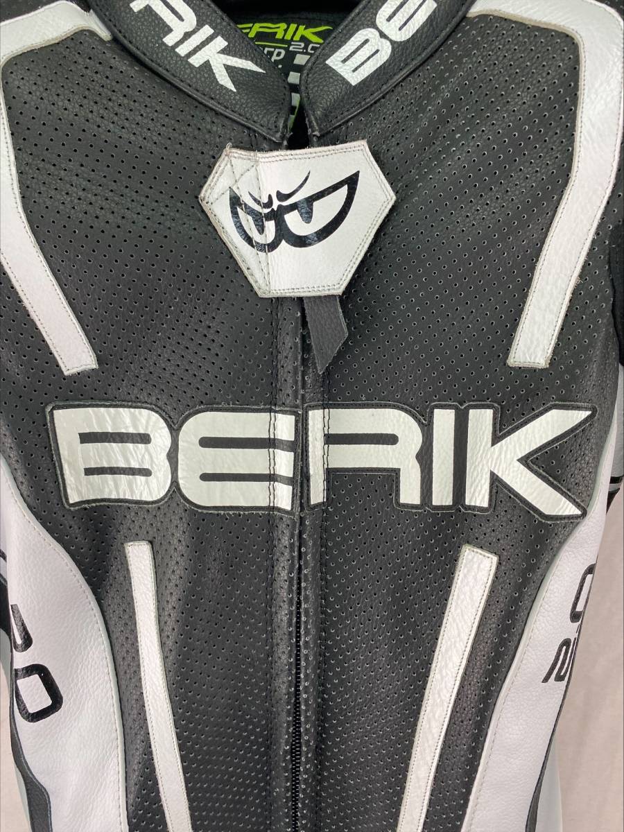 BERIK ベリック レディースレーシングスーツ WHITE/BLACK XSサイズ 革