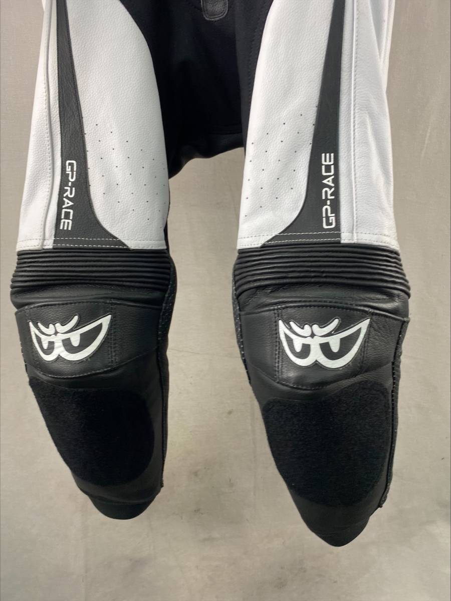 BERIK 革ツナギ ホワイト・ブラックサイズ50 BERIK ベリック レディースレーシングスーツ WHITE/BLACK XSサイズ 革