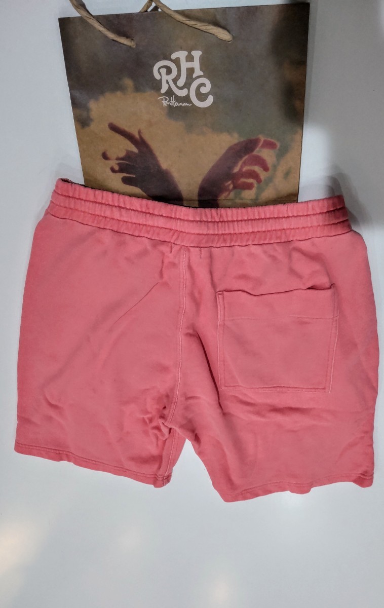 RHC ロゴ入り ピンク スウェットショートパンツ Ron Herman ロンハマーン 】 RHC RHCロゴスウェットショートパンツ M