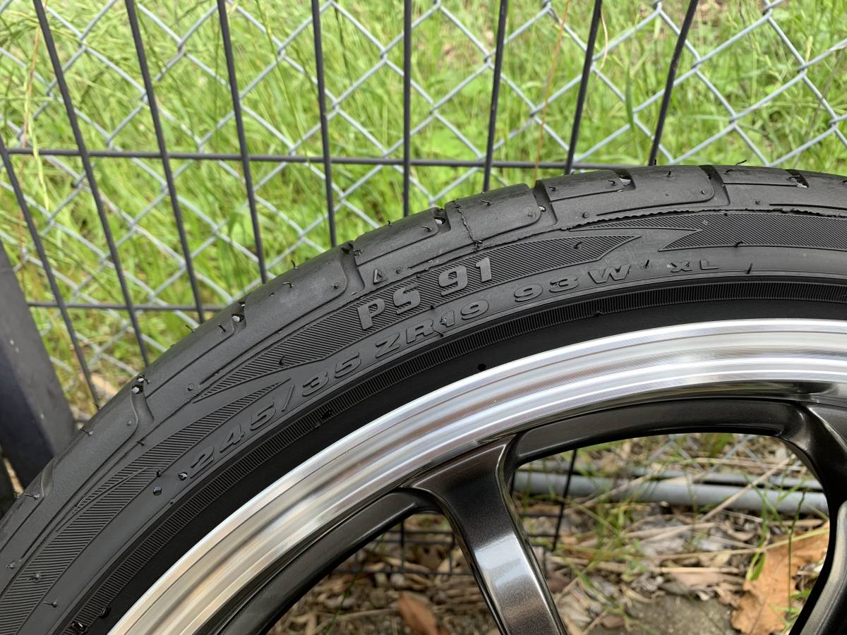 ADVAN Racing RS-DF PROGRESSIVE 19インチ 前後サイズ違い　送料無料_7