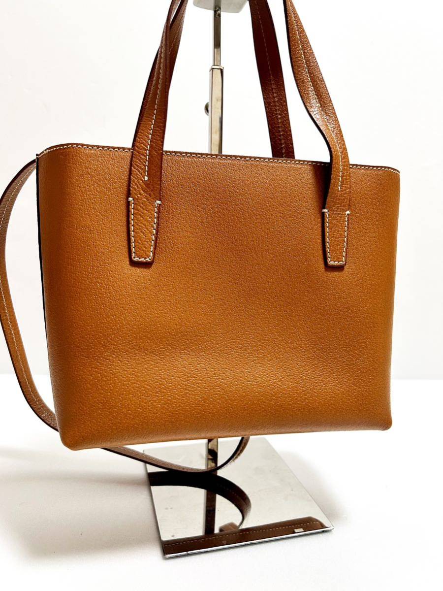 美品 バリー トートバッグ ショルダーバッグ 2way レザー 本革 キャメル