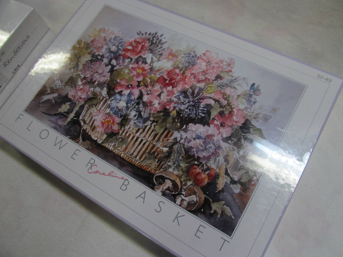 新品・未開封】 フラワーバスケットジグソーパズル 1000ピース