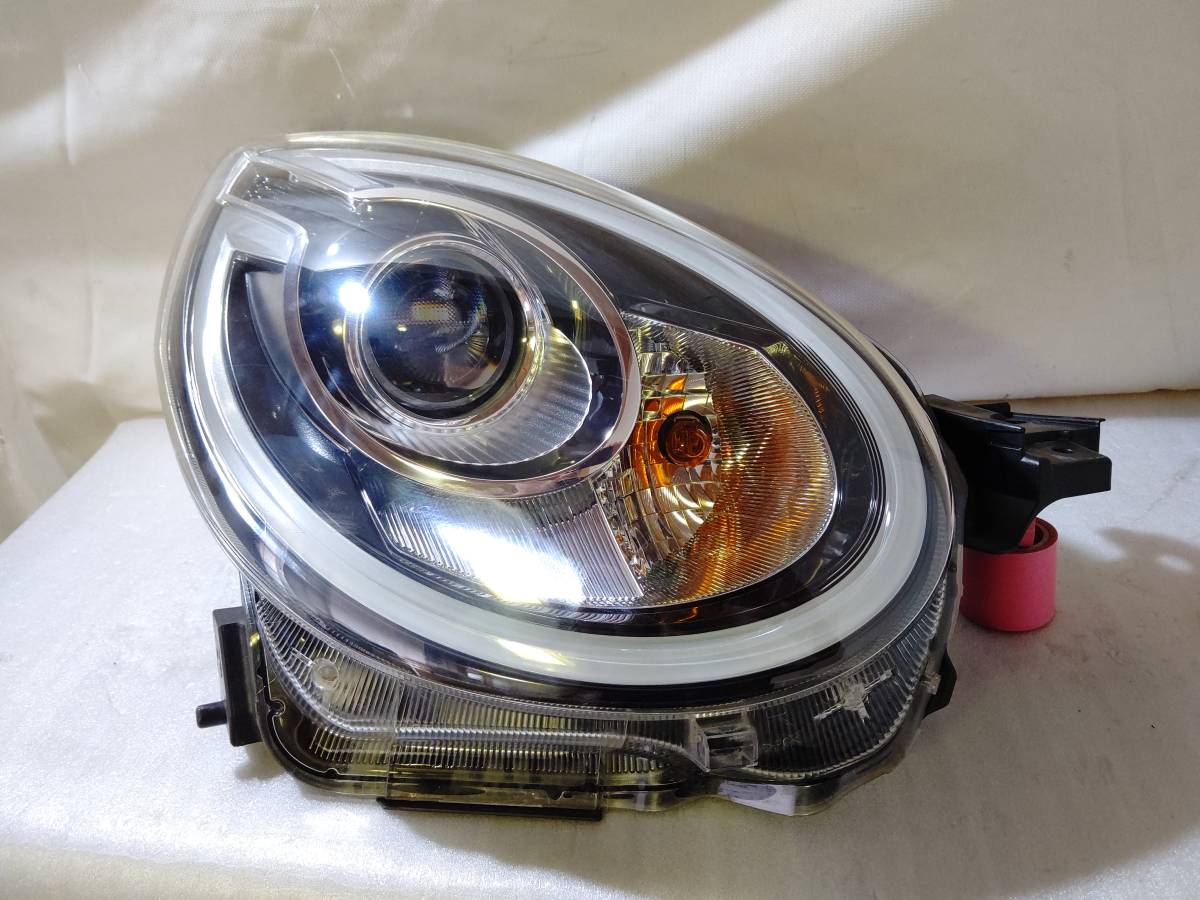センキズやクリア痛み少々 破損無し LED OK 取付部OK M700A M710A パッソ モーダ 右ヘッドライト 右ヘッドランプ YZ 81110-B1420 100-69028