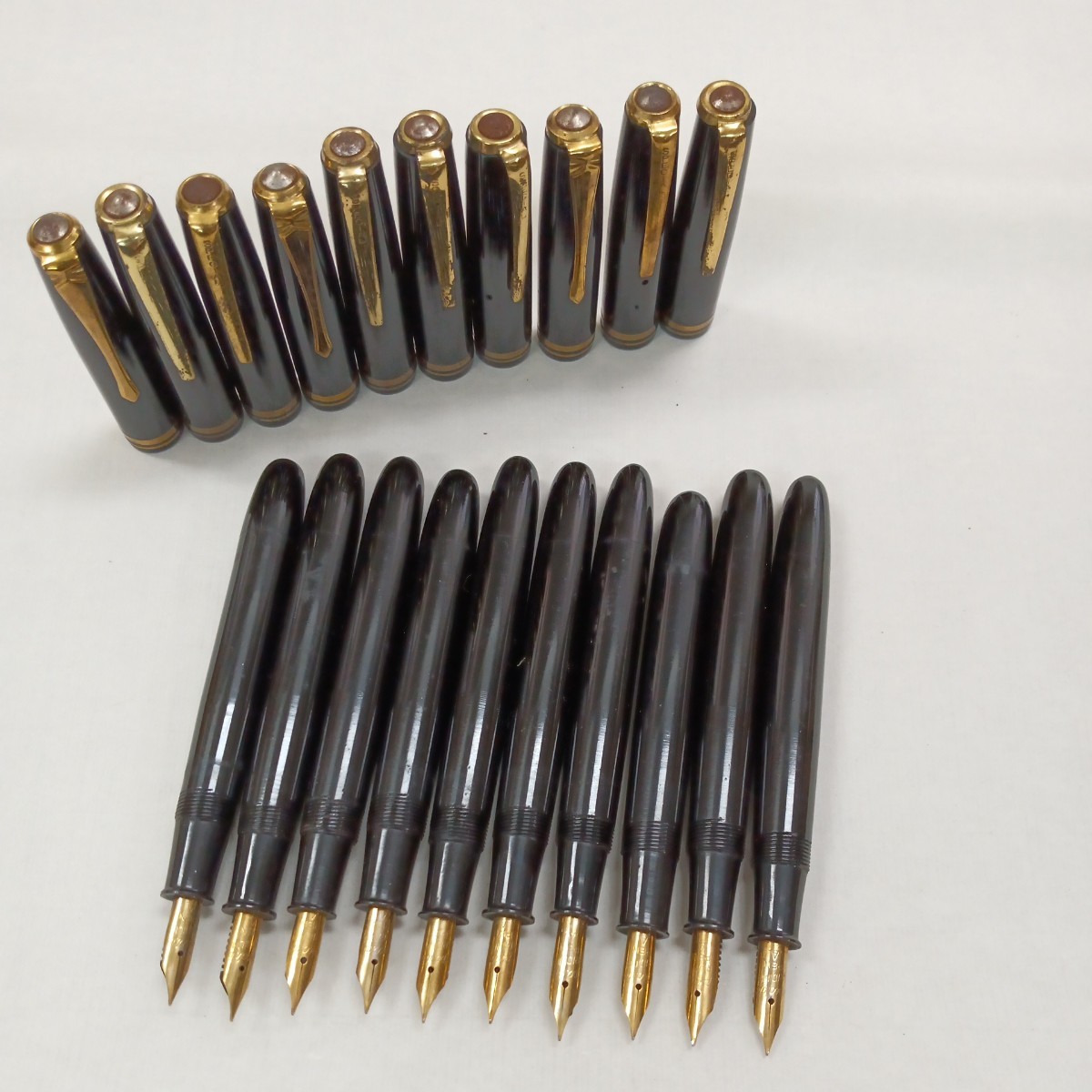 JSU OHASIDO 大橋堂 万年筆 1912 ペン先14K 18Kリング 文房具 筆記用具