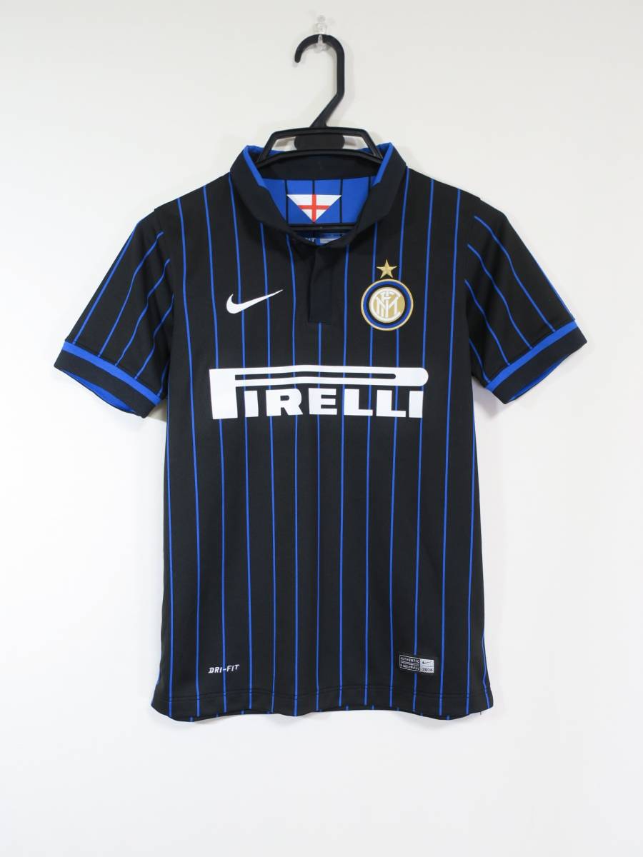 インテル INTER 14-15 ホーム ユニフォーム ジュニア M 140-150cm ナイキ NIKE 送料無料 イタリア ITALY 子供用 サッカー シャツ