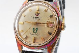 RADO　グリーンホース　機械式自動巻き　ライスブレス付　メンズ　稼働良好　美品 RADO グリーンホース 機械式自動巻き ライスブレス付 メンズ 稼働良好