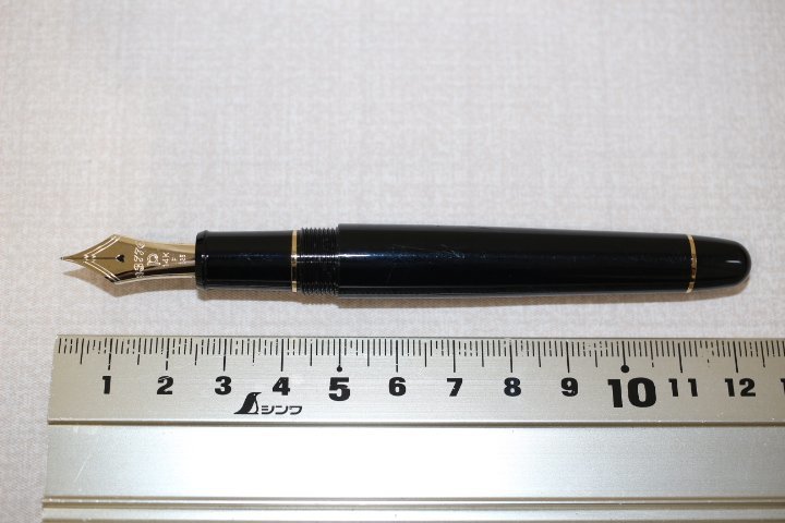 プラチナ万年筆 #3776 センチュリー F 585 14K 青 EFニブ