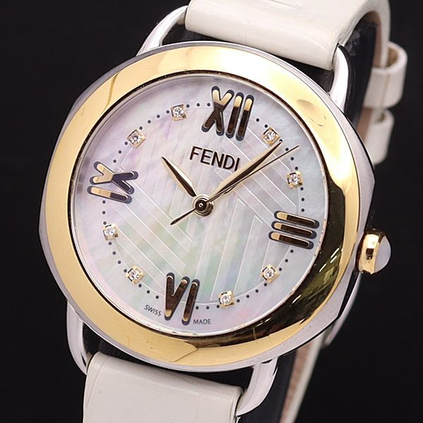 FENDI フェンディ 1円 ジャイロ 回転フェイス ブラック文字盤 1円 稼働