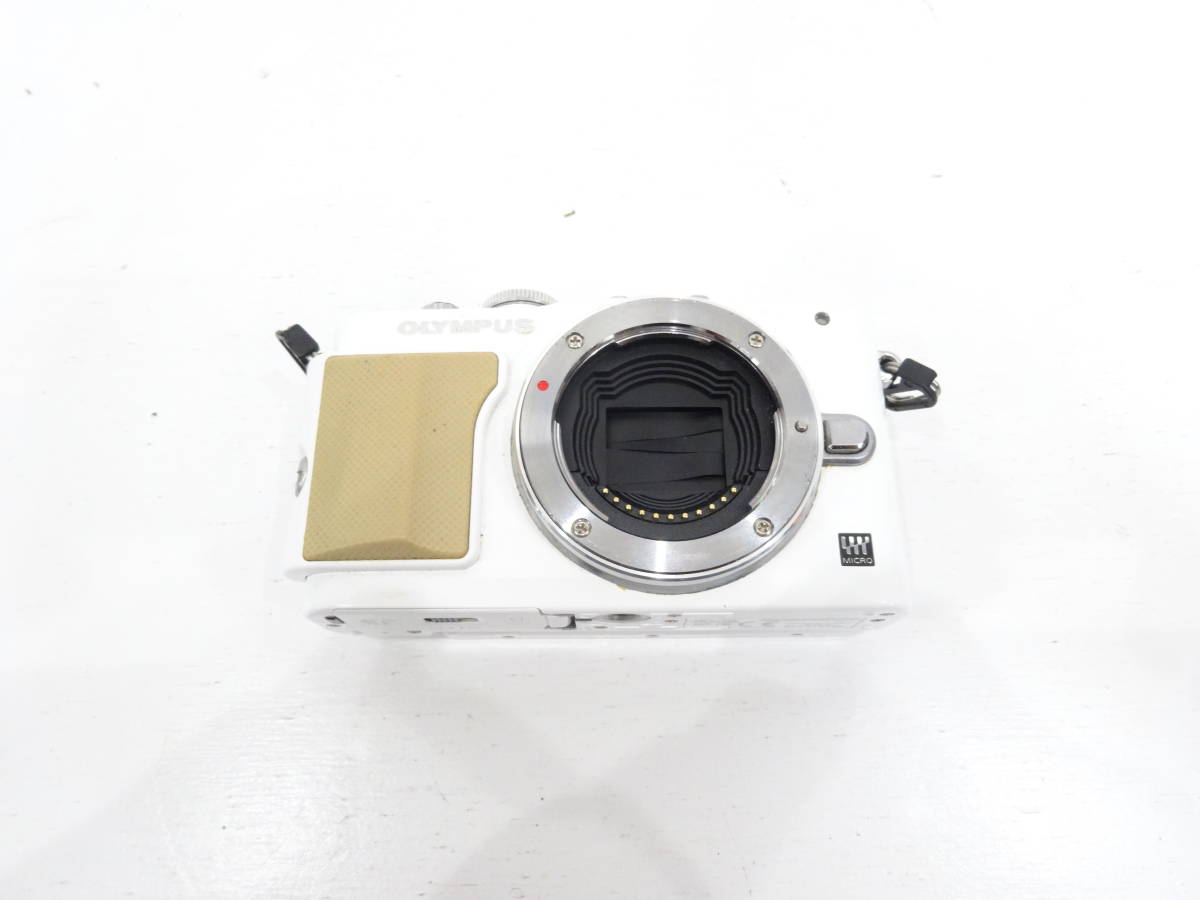OLYMPUS ミラーレス一眼 PEN Lite E-PL5 ボディ ホワイト 動作未確認 