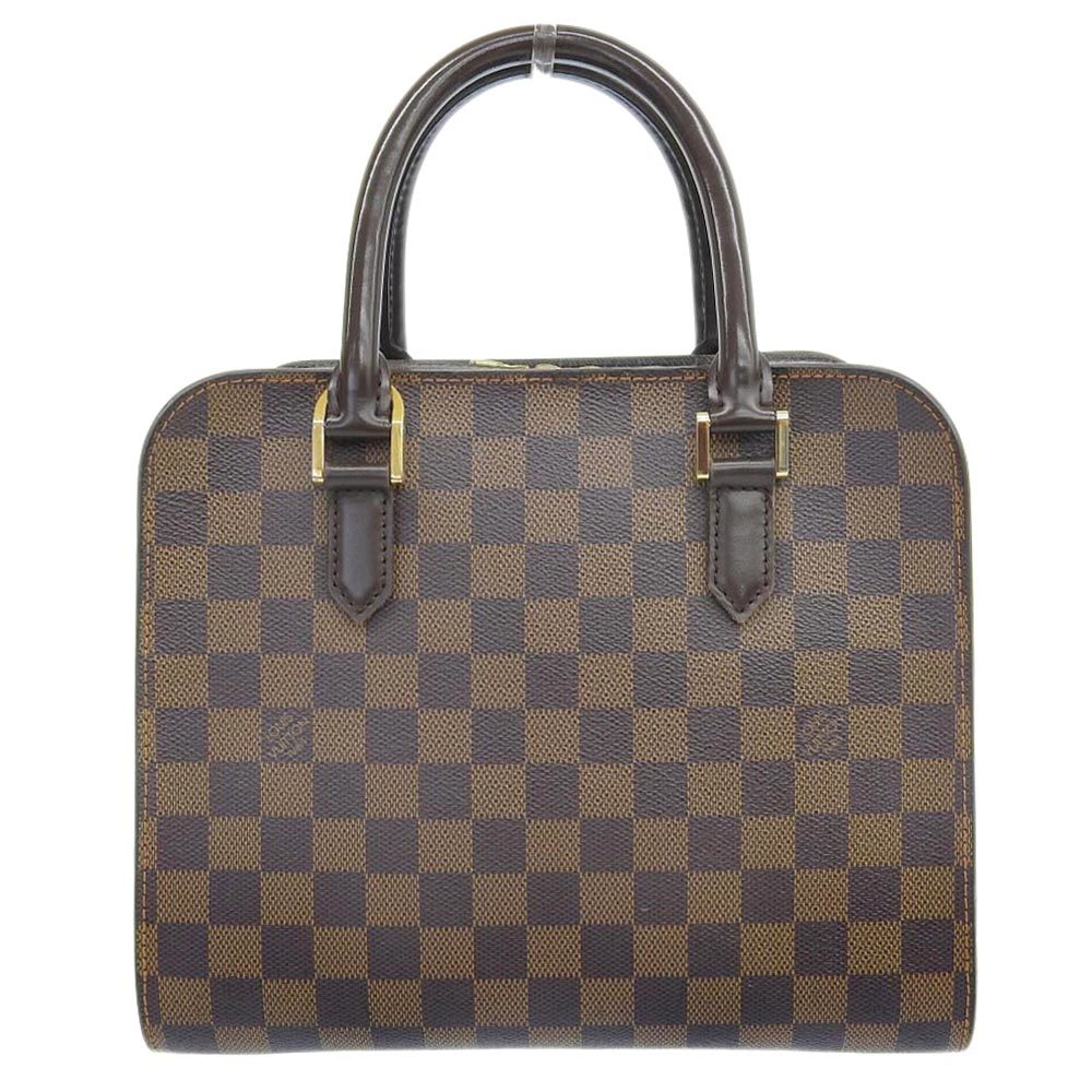 【本物保証】 ルイヴィトン LOUIS VUITTON ダミエ トリアナ ハンドバッグ エベヌ N51155 ルイヴィトン ダミエ トリアナ N51155