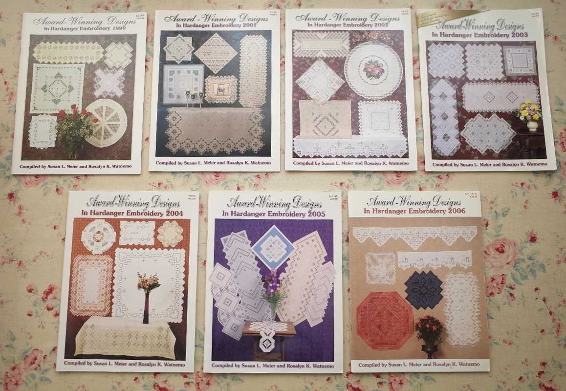 45143/ハーダンガー刺繍 図案集 13冊セット Award-Winning Designs in