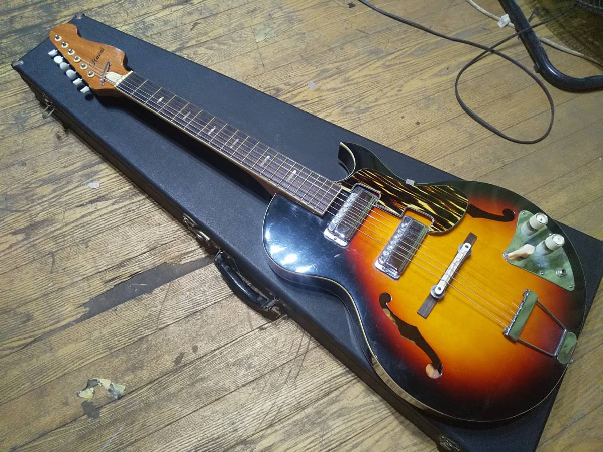 KAWAI ビザールギター セミアコ EP-75 EP-85 60年代製 国産 ジャパン