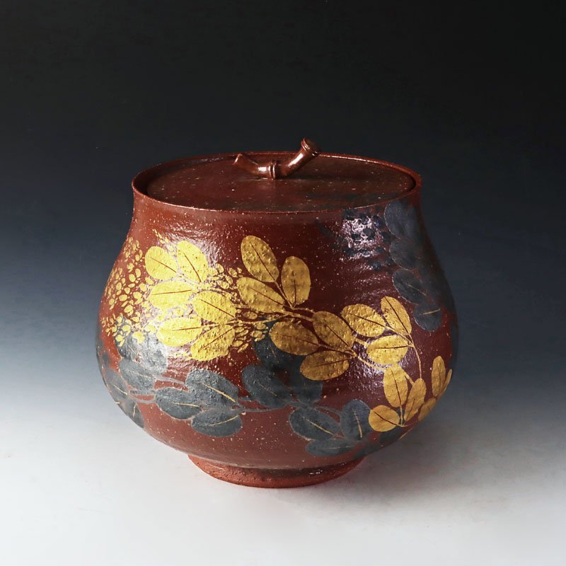 古美味】番浦史郎 萩文水指 茶道具 保証品 wT3J -番浦史郎