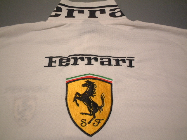人気，新作登場 在庫一掃セール 必見 Ｆｅｒｒａｒｉ フェラーリの 素敵 お洒落 清潔 な ポロシャツ ホワイト L(フェラーリ)｜売買されたオークション情報、yahooの商品情報をアーカイブ公開 - オークファン フェラーリ