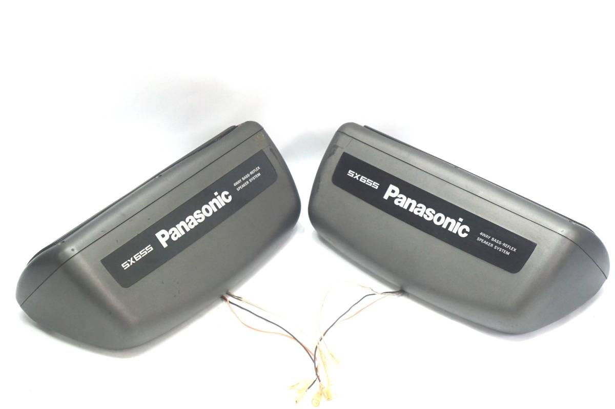 Panasonic 置き型スピーカー SX655 難有 ジャンク品として 旧車(据置